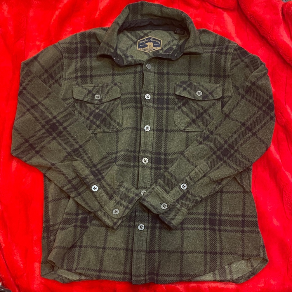 Freedom Foundry Plaid Shirt for Men Green